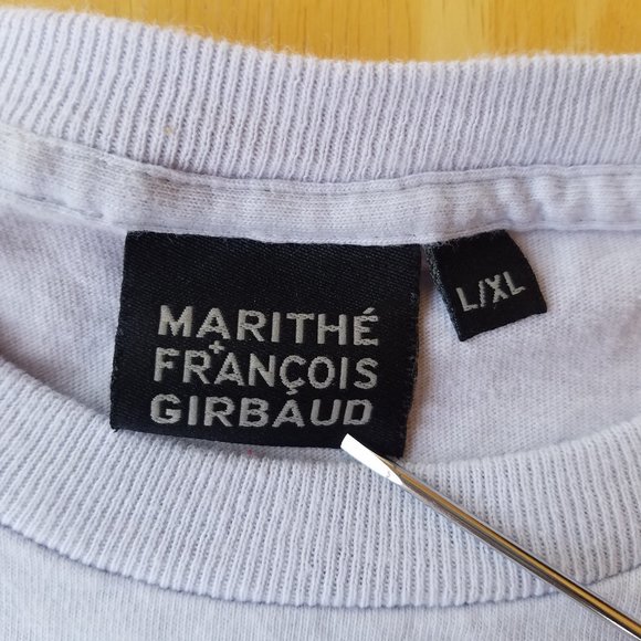 Girl's L/XL Marithe Francois Girbaud Lavender Gray T-Shirt - Picture 5 of 10